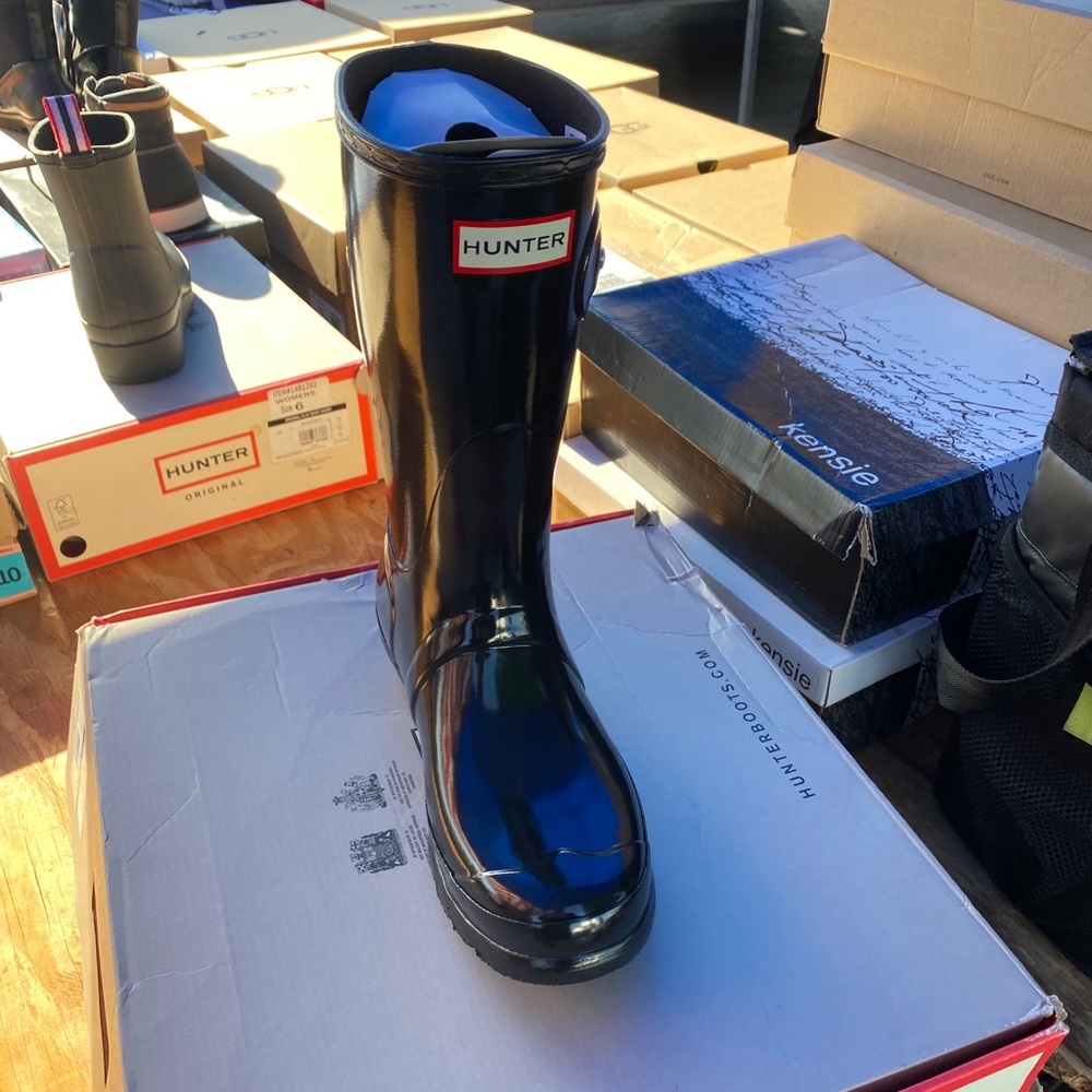 Hunter 'Original Short' Gloss Rain Boot